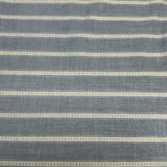 Designer Fabric By The Yard Rancho Stripe Lapis By PK Lifestyles Blue Denim