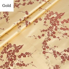 Chinese Traditional Blossom Brocade Cheongsam Dress Fabric Floral Embroidered