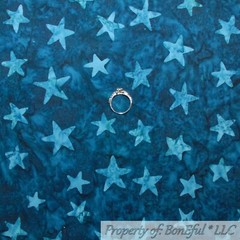 BonEful Fabric FQ Cotton Quilt Navy Blue Red White Baseball Washington Nationals