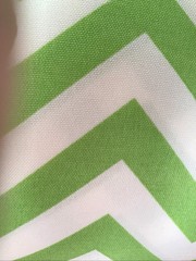 OUTDOOR Fabric Chevron Bright Green White Zig Zag by Premier 2 .25 Yard Piece