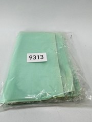 Lot of 11 New 100% Pure Silk Habotai Squares 36×36 Mint Green Hong Kong NOS