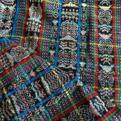 BTY Vintage Ikat Fabric Heavier Weight Multicolor Woven