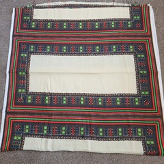 Vintage 1970s Colorful Rectangle Pattern African Daishiki Fabric 5 Yards×45″