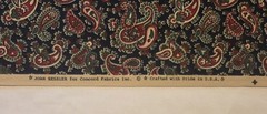 VTG 1980’s JOAN KESSLER for Concord Paisley Print X-tra Wide 60″ x 78″ Long