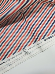 Tim Holtz Fabric Postal Stripe Correspondence Coats Clark Scrapbook ONE YARD