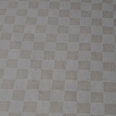 Cotton Sewing Fabric White on Off White Checkerboard Squares Crafting 1 yd x 44″
