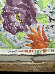 Laura Heine Fabric 2 Yards Paradise Color Fusion Free Spirit