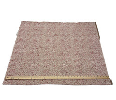 THIBAUT SWING VELVET PERSIMMON RED ANIMAL SPOT EXCLUSIVE FABRIC REM 34″LONG 36″W