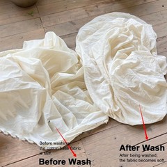 63In X 10.9 Yards 100% Cotton Muslin Fabric, Medium Weight Natural Unbleached Mu