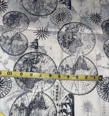 Novelty Ocean Maps by Lula Bijoux Studio for David Textiles BTFQ