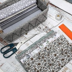10 Pieces 20 x 20 Inch Fat Quarters Floral Patchwork Quilting Gray Square Bundle