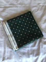 2.33 Yards Paul Kaufmann Baskets Dots Cotton Fabric Green Colorworks