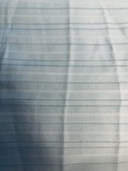 VTG Beautiful Feminine Pale Light Blue DIMITY Ribbon Stripe BTFQ