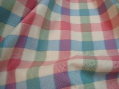 Vtg 1 of 6 yd Tartan Plaid Fabric 9 oz Cotton Party Drapery 57″ x 36″ BTY