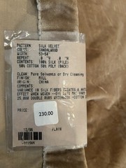 VTG Beacon Hill Silk Velvet & Velvet Stripe Combo REM. 97″x44″ $230-$248 retail