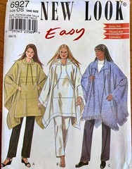 NEW NL-6927 3 Views Poncho Pattern New Look/Simplicity One Size free ship