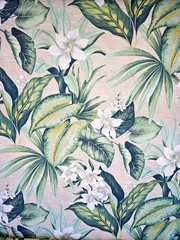 Richloom Tahiti Breeze 3 Yds+13 in X54″ W 100% Polyester Floral Tropical Natural