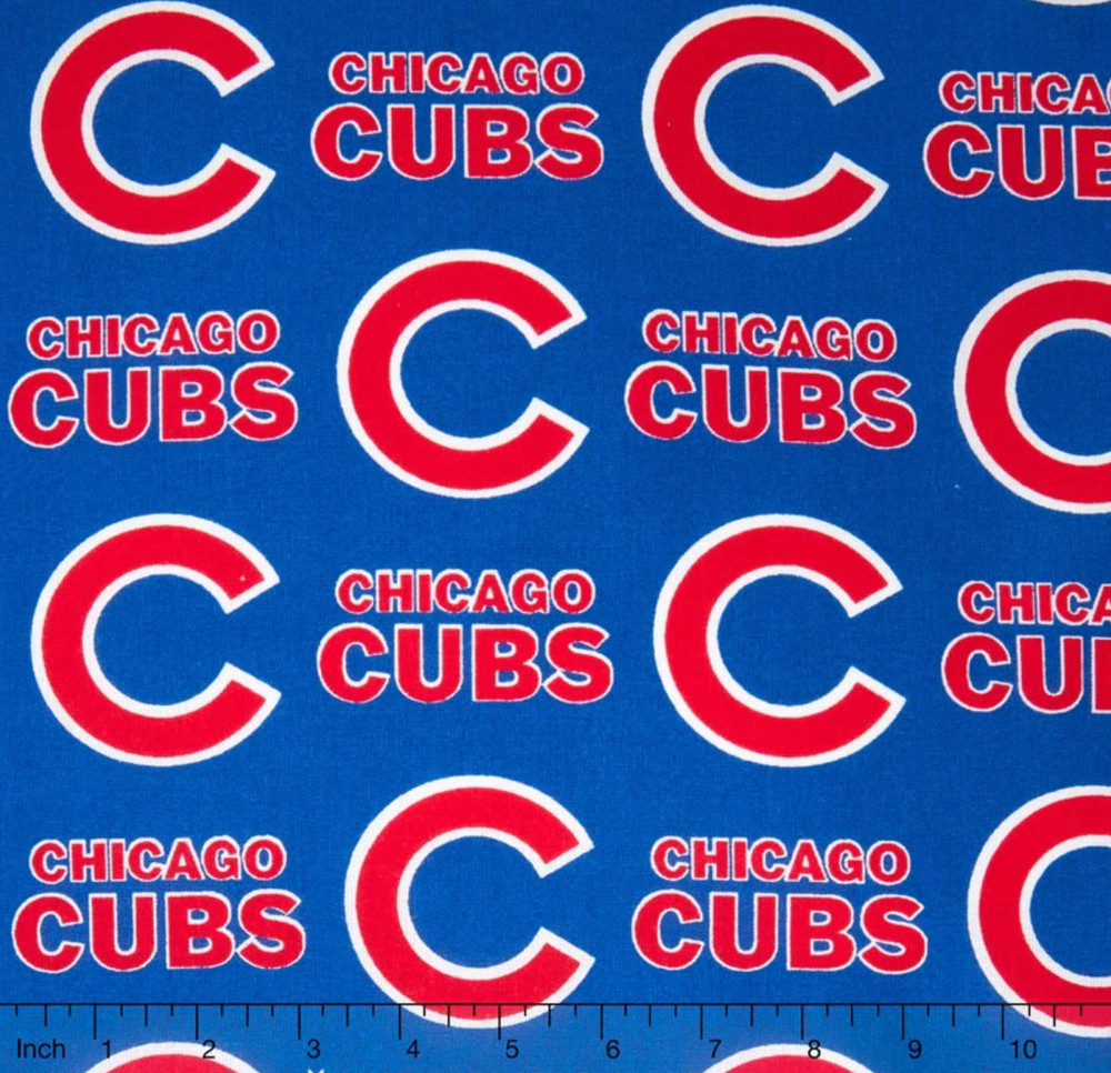 MLB – Chicago Cubs Fabric – 18″ x 58″ –