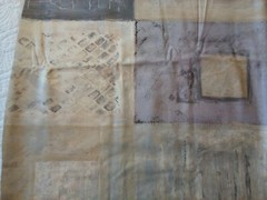 TexoPrint Vtg Home Fabric Abstract Shades in Beige Gold Silver 20″ W Netherlands