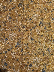 Gustav Klimt Gold Circles Robert Kaufman Fabric BTY Quilting Sewing #17183