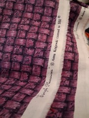 OOP HTF Fabric Simple Pleasure By Anna Krajewski SSI Purple