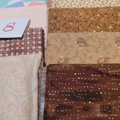 LOT OF 15 FAT QUARTERS COTTON FABRIC ASSTD COLORS & DESIGNS lot 8