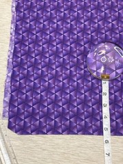 Geometric Purple Triangles 2.1 yards. ***READ