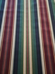 Vtg 90s Portfolio Textiles “Ceasar” Striped 7.2 Yds Cotton Fabric 260×55″