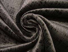 iLiv Textured Velvet Fabric 1.4 Metres Loch Jet Black Upholstery Cushion Curtain