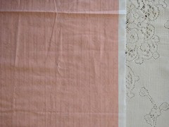 REMNANT Santoro London Quilting Treasures Script Signatures Peach Gold 15″ x 25″