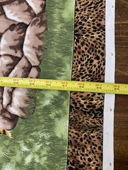 Lot Cotton Fabric Quilt Panel Cranston African Serengeti Safari Animal Patchwork