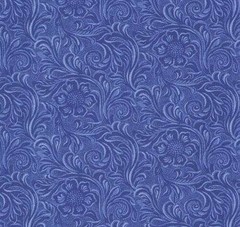 Moda TOOLED LEATHER Blue 11216 23 Quilt Fabric By The Yard By Sara Khammash