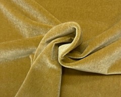 KRAVET PLUSH MOHAIR TOASTED BEIGE WOOL VELVET FURNITURE FABRIC REM 23″ LONG 55″W