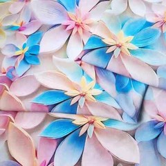 55”Wide By Yard Colored Flower Viscose Fabric 100 Rayon Material For Dress Robe