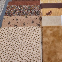 LOT OF 15 FAT QUARTERS COTTON FABRIC ASSTD COLORS & DESIGNS lot 29