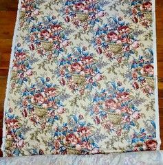 VTG Stanley King Studio Floral Upholstery Fabric Cotton 54″ x By The Yard