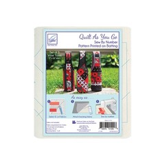 June Tailor JT-1490 Quilt As You Go Wine Totes Sew by Number – White