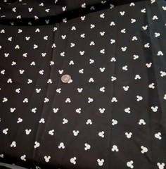 DISNEY SPRINGS CREATIVE MICKEY MOUSE HEAD DOT TOSS COTTON FABRIC 22″ X 36″