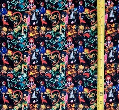 MY HERO ACADEMIA BLACK ANIME 1 YARD FABRIC ( 36″ X 58″ ) BRAND NEW