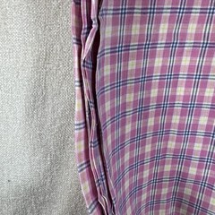 Pink Plaid Fabric 2.1 Yards x 44” Wide Cotton Blend Sewing Quilting Material