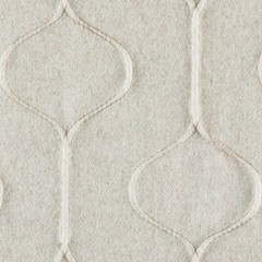 Weitzner Embroidered Wool Uphol Fabric- Contour / Almond 2 yds T1030/01