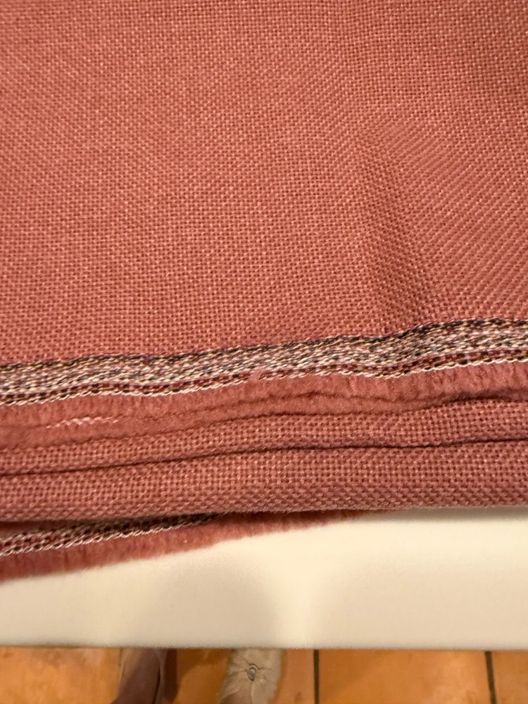Mauve Pink medium to heavy weave sewing fabric LIKE TWEED woven 1 YD. X 69″