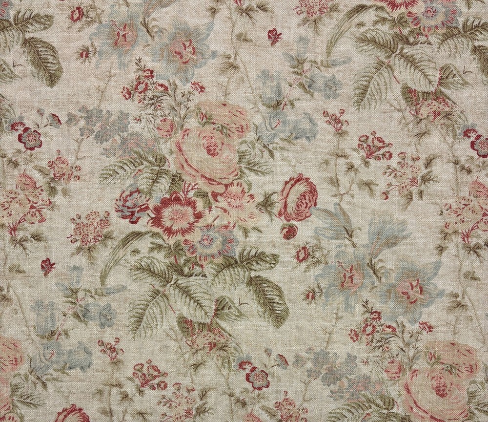 BALLARD DESIGNS LAURALEE PARCHMENT MULTIPURPOSE DESIGNER FABRIC BY THE YARD 54″W