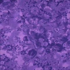 108″ Extra Wide Quilt Backing By The Yard All Cotton Faded Floral Purple