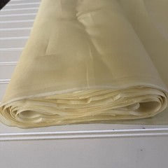 SILK Light Yellow FABRIC 6 Yards x 21 Inches Wide or 216 Inches x 21 Inches Wide