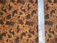 3/4 Yd Moda “Camp Wilderness” ~ Holly Taylor Pinecones & Branches Fabric 27 X 44