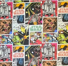 Star Wars Patchwork Fabric by Camelot Fabrics, BTHY, R2D2, Luke Sky Walker