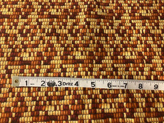 Corn Cob Kernels Cotton Fabric BY THE 1/2 YARD 42″ Wide Fall Autumn 2000