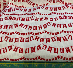 STUDIO E – WINTER ESSENTIALS III #2971-8-RED BANNER – BY THE YARD