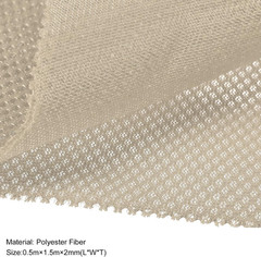 Speaker Grill Cloth Fabric 19.7 x 59 Inch Cream Acoustic Mesh Cover Material